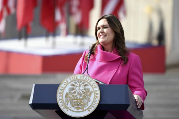 Sarah Huckabee Sanders travels to Europe for 1st overseas trade mission as Arkansas governor