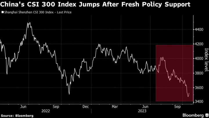 Chinese Stocks Rally as Beijing Steps Up Economic Support