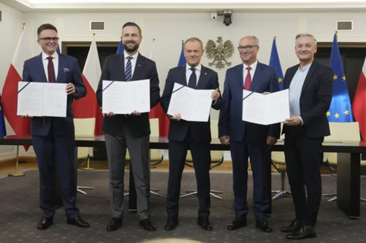 Poland's newly elected parliament meets for the first time