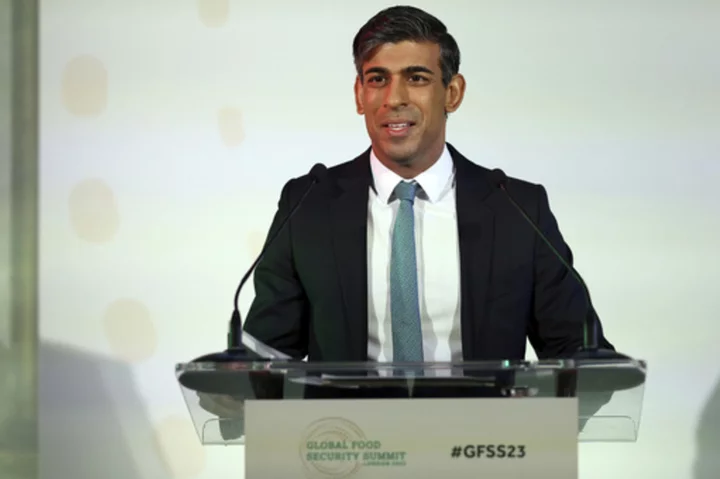 UK leader Rishi Sunak urges world to use AI and science to end malnutrition