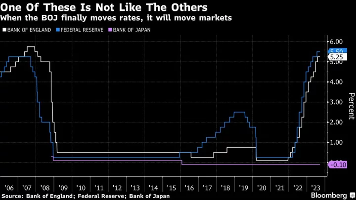 Asia Stocks to Follow US Losses With Focus on BOJ: Markets Wrap