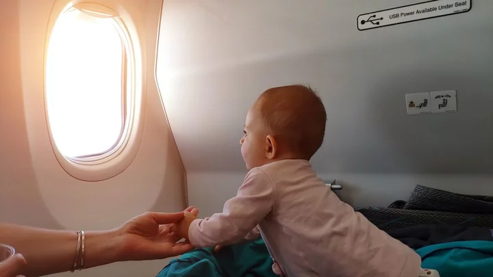 Women appalled after passenger changes baby’s nappy right next to her on flight