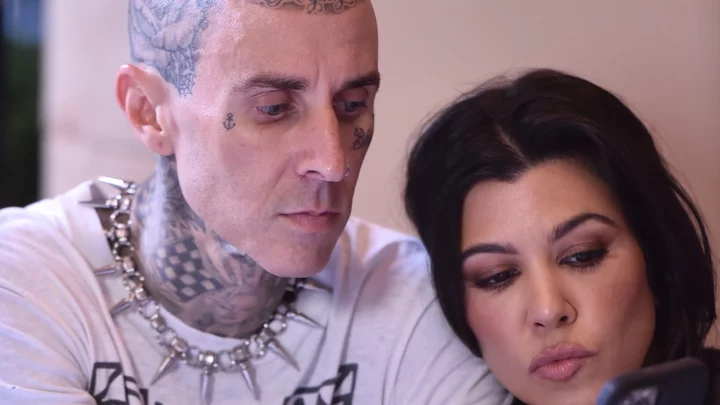 Proof pregnant Kourtney Kardashian and Travis Barker already chose their baby’s name