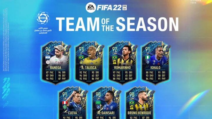 Top 5 Saudi League TOTS Cards in FIFA 22