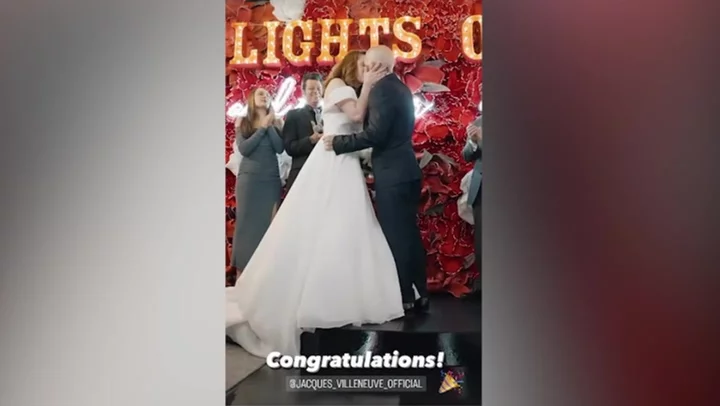 Las Vegas F1: Jacques Villeneuve becomes first driver to get married in GP paddock