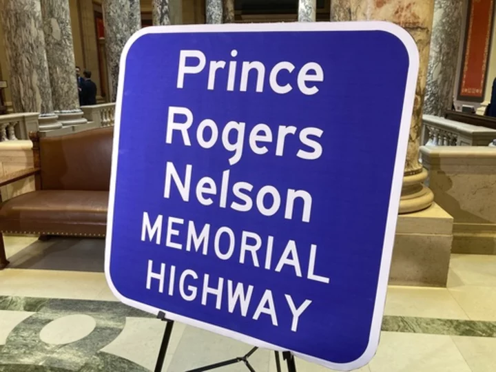 Signed in purple ink, Minnesota dedicates highway to Prince