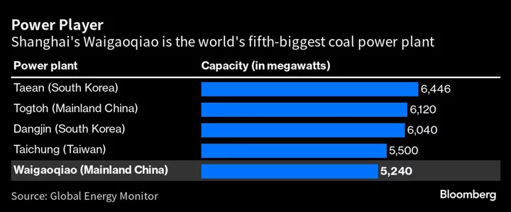 Shanghai Plant Burns 800 Tons of Coal an Hour to Keep City Cool