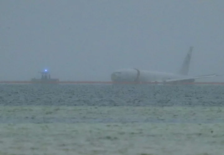 Flight data recorder recovered from US Navy plane that overshot the runway near Honolulu