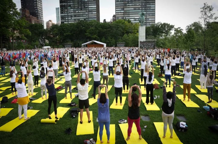 Modi calls for 'one earth, one family, one future' at U.N. yoga event