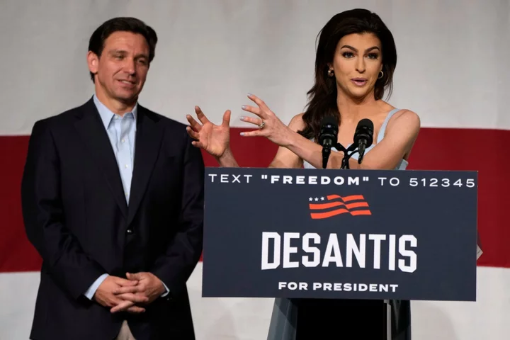 DeSantis news – latest: Casey DeSantis nicknamed ‘Walmart Melania’ over anti-woke leather jacket