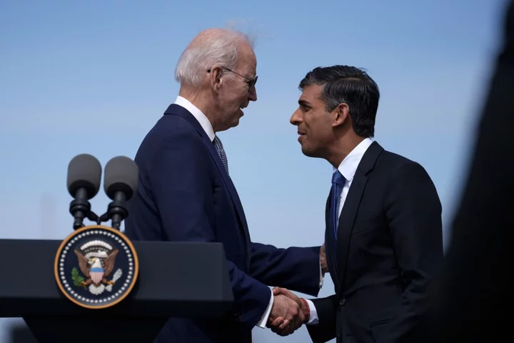 UK’s Sunak Won’t Push Biden for Trade Deal During US Visit