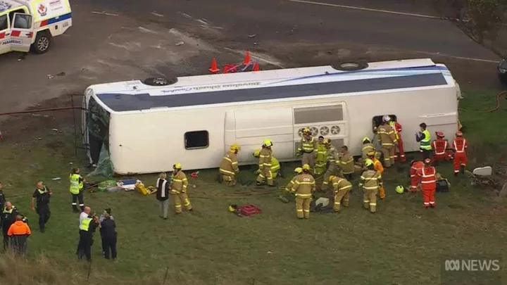 Children suffer traumatic injuries in Australia school bus crash