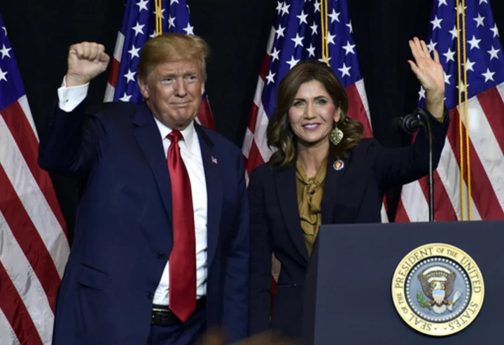 Trump visits South Dakota for rally that Gov. Kristi Noem's allies hope is vice presidential tryout