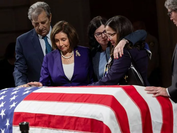 Dianne Feinstein lying in state at San Francisco City Hall