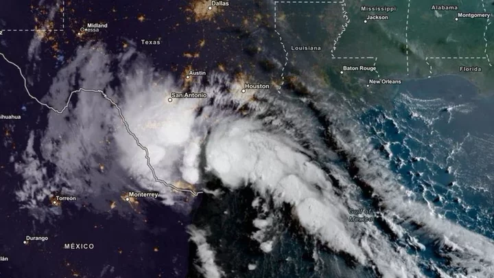 Harold: Second US tropical storm in a week drenches Texas