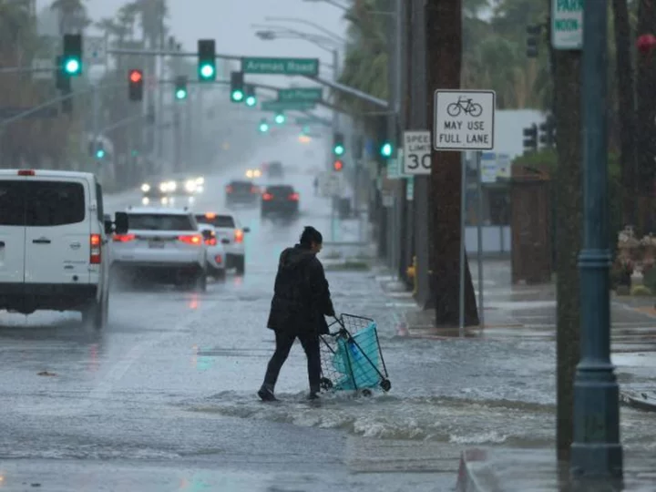 Tropical Storm Hilary moves through California with powerful winds and rain, flooding streets and prompting rescues