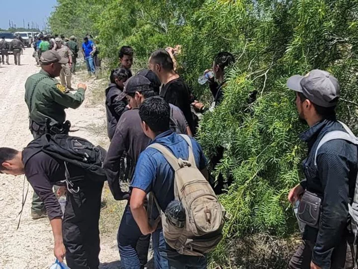 More than 100 migrants found aboard train near US-Mexico border, days before Covid-era border policy expires