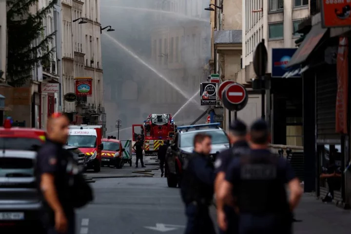 Blast rips through Paris' Latin Quarter, gas explosion suspected