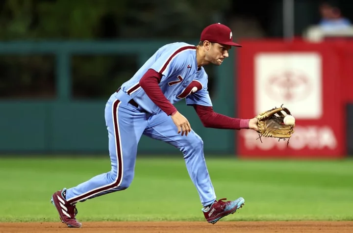 Phillies holding breath as Trea Turner exits game following HBP