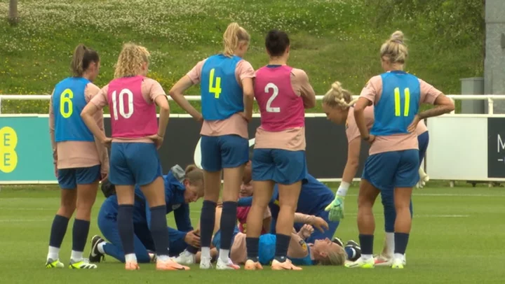 England women’s star Alex Greenwood suffers injury scare in training