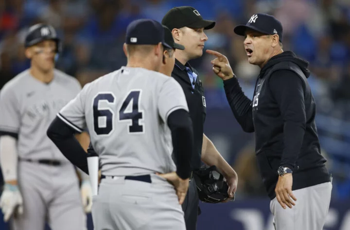 Blue Jays get mad at Yankees coaches again for standing in wrong spot