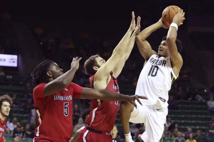 Walter, Nunn lead No. 20 Baylor over Gardner-Webb 77-62