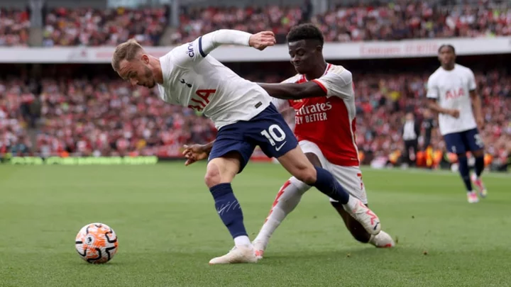 James Maddison mocks Bukayo Saka over goal celebration in north London derby