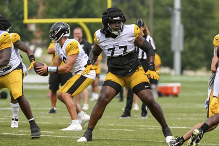 Broderick Jones was drafted to start at left tackle. He's cool with the Steelers making him earn it