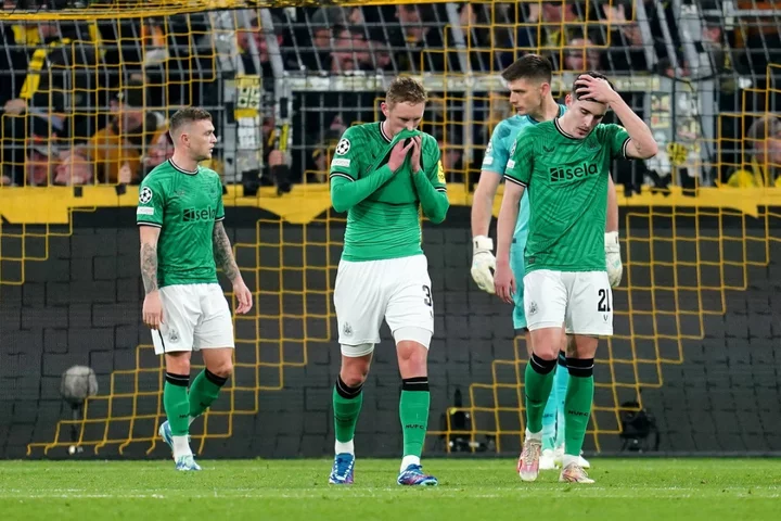 Newcastle’s Champions League hopes in tatters after Borussia Dortmund defeat