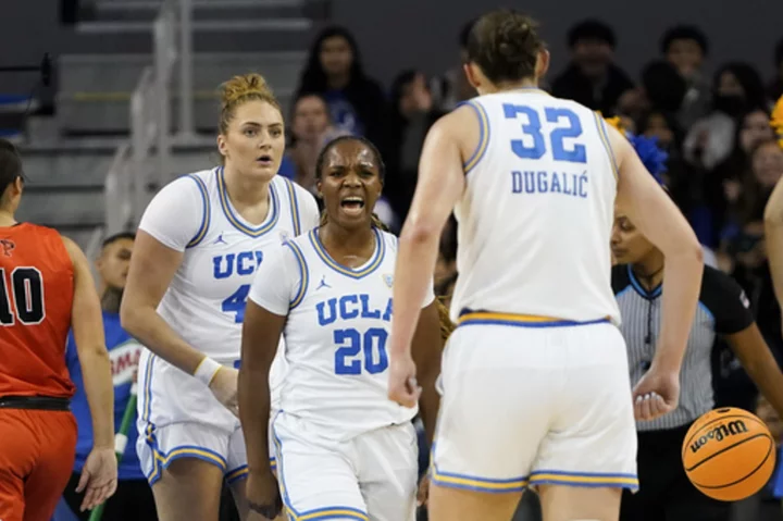 Betts and Osborne lead No. 3 UCLA past Princeton 77-74 to help Bruins avoid upset bug in AP Top 10