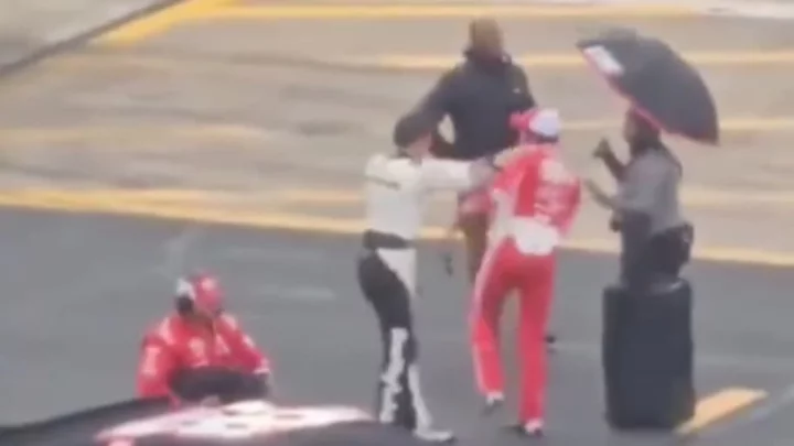 Aric Almirola, Bubba Wallace Fight During NASCAR Rain Delay