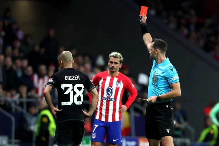 Daizen Maeda sent off as sorry Celtic are hit for six by Atletico Madrid