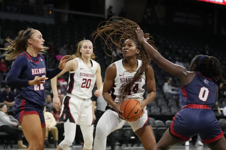 No. 4 Stanford survives tough battle with scrappy Belmont, moves to 5-0 with 74-55 win