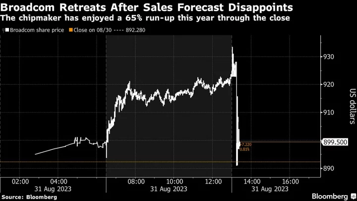 Broadcom Gives Downbeat Forecast, Signaling Sluggish Chip Demand