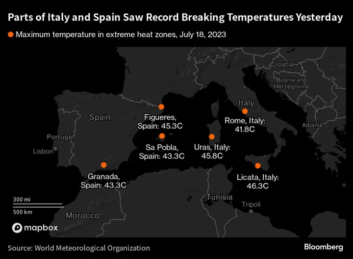 Europe’s Extreme Heat Set to Intensify as Parts of Greece Burn