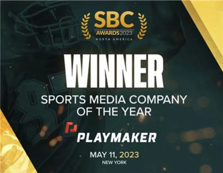 Playmaker Capital Inc. Named Sports Media Company of the Year by SBC