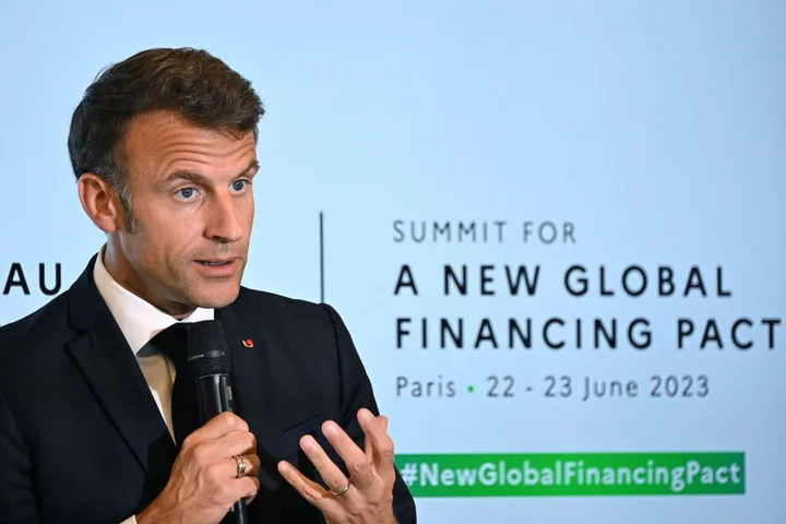 Macron Says France to Channel More IMF Resources to Poor States