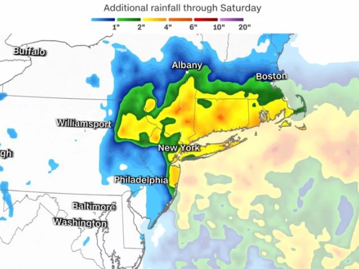 Intense rain across New York City and parts of the Northeast Friday could flood subways and roads