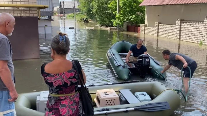 Ukraine dam: The city of Kherson which has had enough