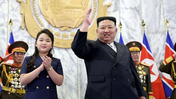 Kim Jong Un marks North Korea's anniversary with parade