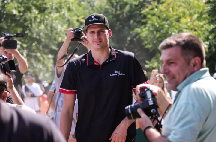 Nikola Jokic made it back to his horses, even after enjoying parade