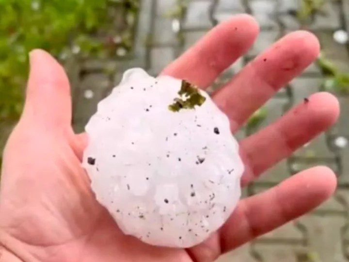 Tennis ball-sized hail pounds Italy injuring more than 100 people