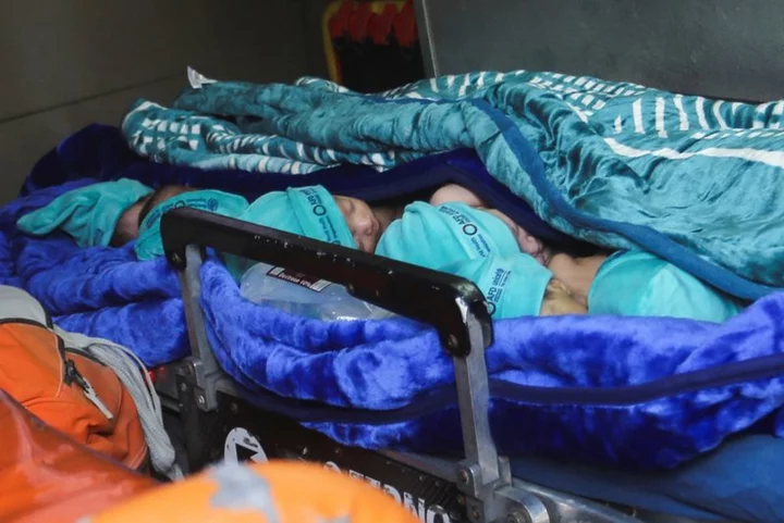 Group of premature babies evacuated from Gaza into Egypt